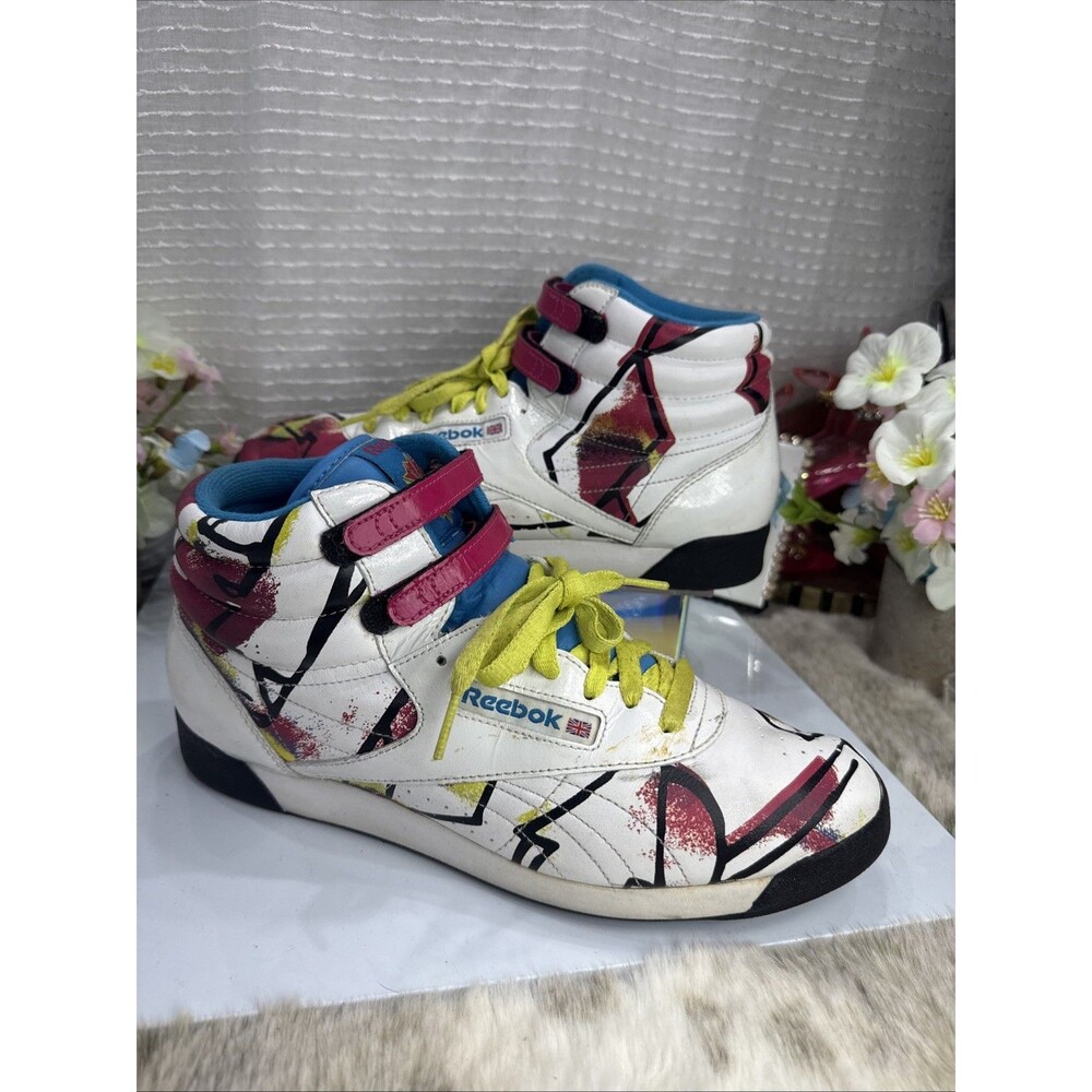 (H6) Vtg Reebok Collector's Edition Graffiti Trainers Men,Size 10